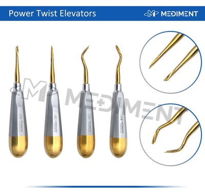 Dental Power Twist Aufzüge 4er Set Oralchirurgie Wurzelaufzüge CE