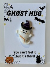 Ghost Pocket Hug Keepsake Gift "You can't feel it, but it's there!" Witches Hat