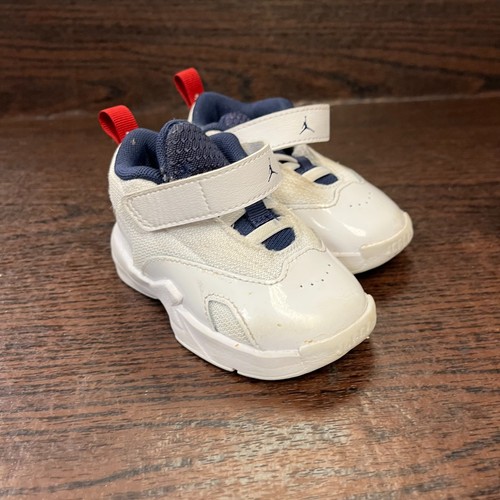 Nike Toddler Boys Jordan Jumpman MVP Sneakers Size 4C White Blue Red FQ8296-100