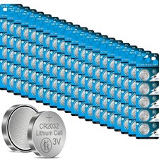 Lithium Coin Cell Battery 3V 230mAh 100 Pack watch calculator remote