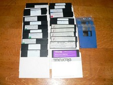 Lot of Vintage Computer Floppy Disks 24pc. 5.25"  4pc. 3.5" Software