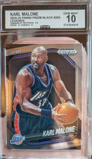 2024-25 PANINI PRIZM BLACK KARL MALONE  #269 LEGENDS GEM MINT 10