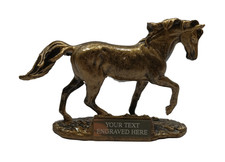 Personalised Bronze Equestrian Horse Trophy Award Engraved With Any Text