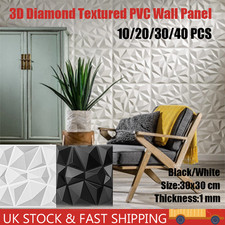 Modern Decorative Wall Panel 3D Effect Wall Decor PVC Panels Cladding Panels UK