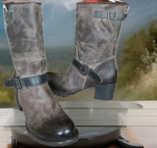 Freebird by Steven FB-Bldr Women's Brown Leather Boulder Moto Biker Boots Sz  10