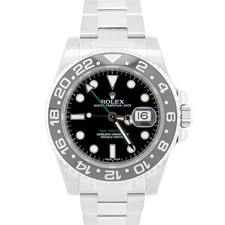 NOS STICKERED Rolex GMT-Master II Nero SERIALE CASUALE Ceramica 40mm 116710 LN BOX