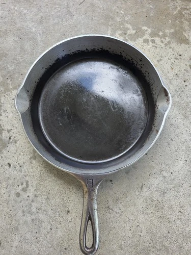 Griswold Large Logo #8 Cast Iron Skillet 704K Nickel Plated