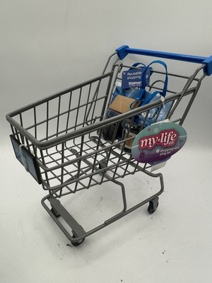 My Life As Shopping Cart Walmart Logo Shopping Bag New With Tags Metal Rolls