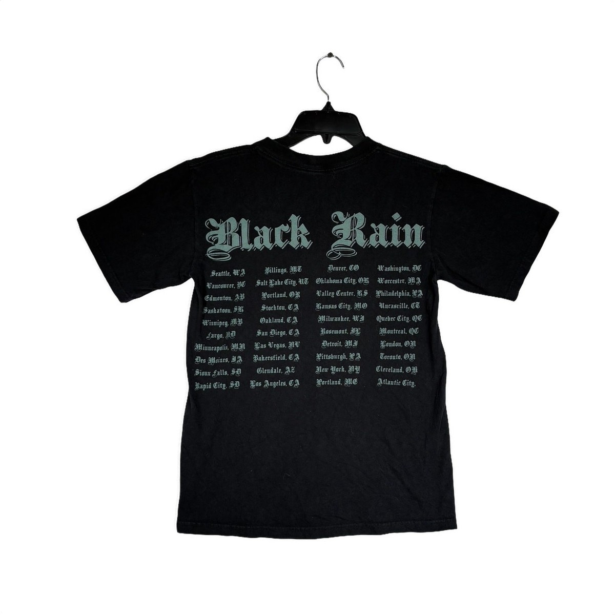 Ozzy Osbourne Black Rain 2007 Tour Unisex Black T-Shirt Item XS 