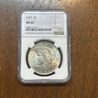 1923 Philadelphia Silver Peace Dollar . NGC MS63.