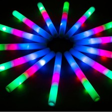 105PCS LED Foam Glow Sticks, Foam Light up Sticks Bulk Party Pack with 3 Mode...