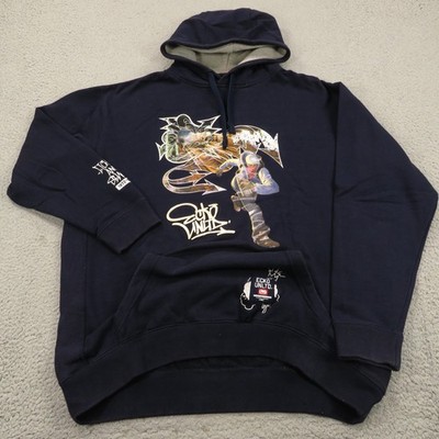 VTG ECKO UNLTD Hoodie Mens XL Y2K Hooded Sweatshirt Grunge Skater Graffiti Logo