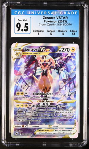 Zeraora VSTAR graded CGC 9.5 for sale on eBay