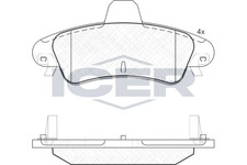 Bremsbeläge für Ford Cougar Mondeo I II Limo Turnier USA Contour 99-01