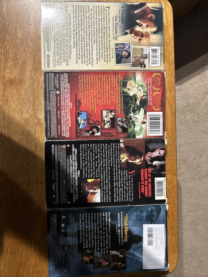 Lot Of 4 VHS Road To Perdition Unbreakable Conspiracy Theory Crouching Tiger… Foto 2 de 4