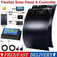 200W 400W Flexible Solar Panel Mono 12/24V 24% Efficiency PV for RV Camping Home