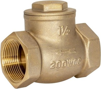 Brass Swing Check Valve 1-1/2 Inch IPS - Reliable Backflow Prevention