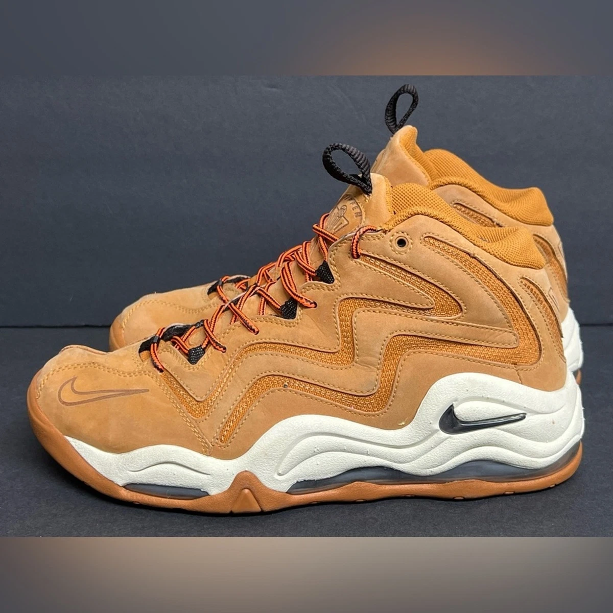 Rare SAMPLE Nike Air Pippen 2017 “Desert Ochre / Velvet Brown” Size 9 Worn Once Nike Air Pippen Athletic Shoes for Sale | Authenticity  main image 4