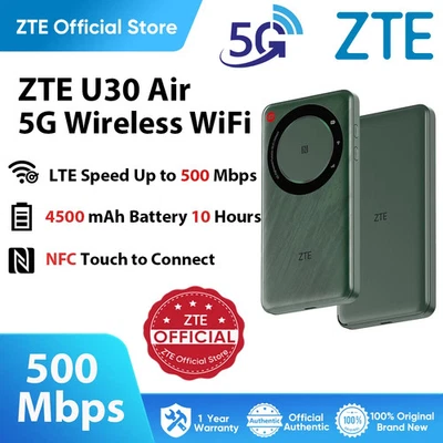 ZTE U30Air 5G Proket WiFi Router 500Mbps 2,4 / 5GHz LTE Tragbarer Mobiler Router - Bild 1 von 4