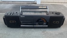 Sony CFD-777 CD Radio Cassette Boombox Stereo Megabass Used RADIO ONLY