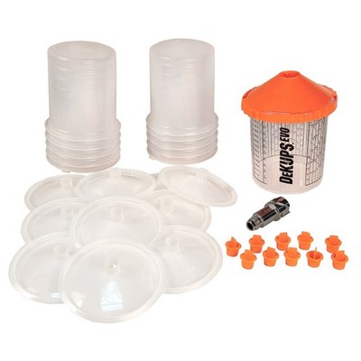 DeKups  EVO 24 oz / 710ml Demo Kit   Paint Cup System with Lids, Plugs & DPC-43