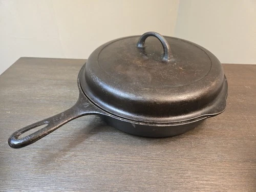 VTG Griswold ? #10 Skillet 11" W/ 1099 Marked Lid #9 **READ**