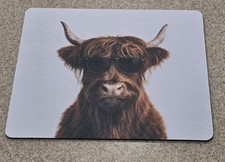 Cool Highland Cow Mouse Pad