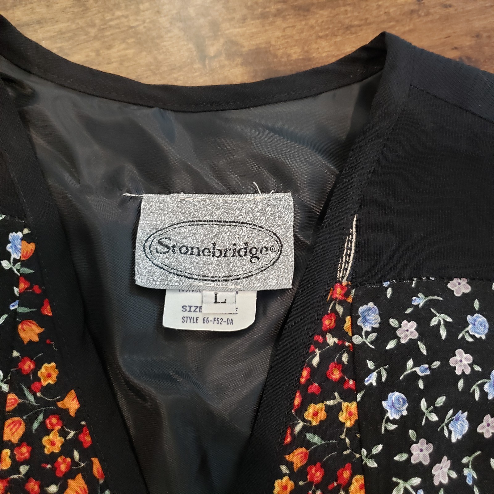 Stonebridge 90s Womens Patchwork Multicolor Vest … - image 4