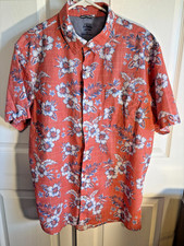 IZOD Saltwater Button Down Shirt Short Sleeve Mens Size XL
