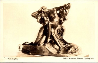 Nude Eternal Springtime Rodin Museum Philadelphia Postcard G90