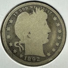 1892 25C Barber Quarter (89218)