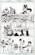 JSA 80-PAGE GIANT #1 PG.20 2011 ORIGINAL ART BY JOSH ADAMS & BOB McLEOD