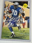 Barry Sanders Goal Line Autograph Blue Ink JSA 22303