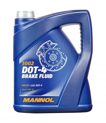 MANNOL DOT-4 BRAKE FLUID 5 Liter SAE J1703, J1704