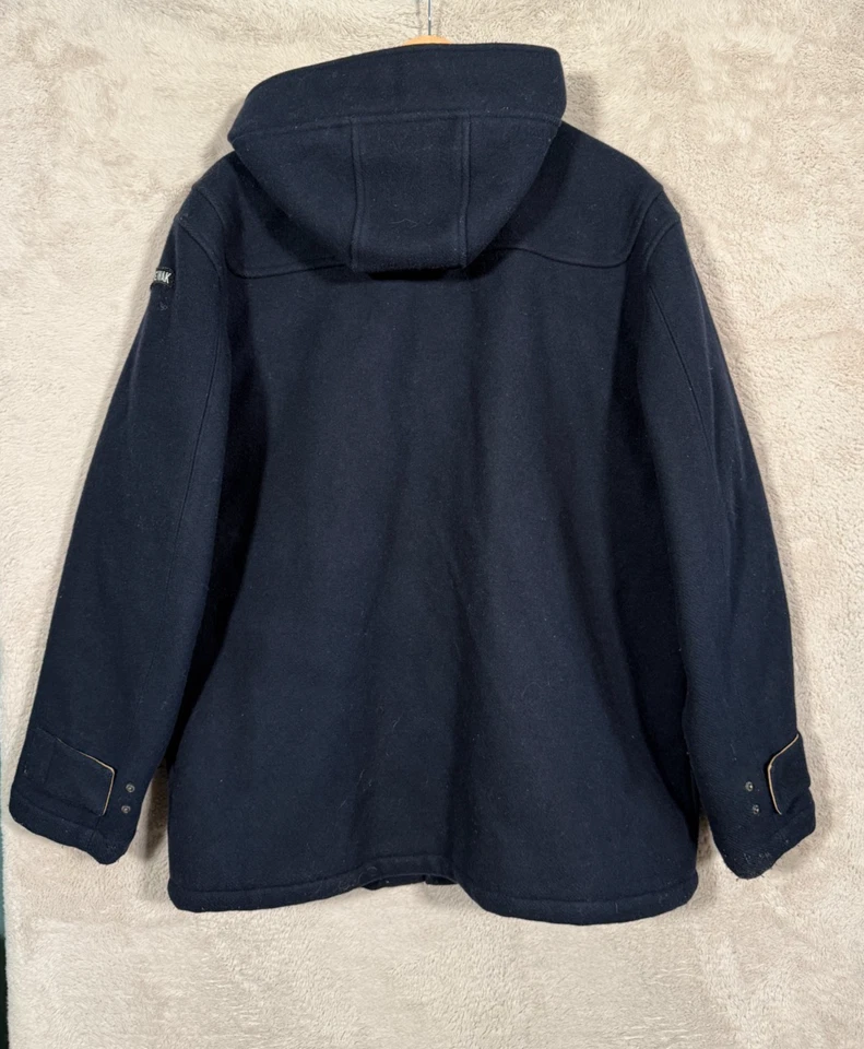 Abrigo de Lona Spiewak Azul Marino Cuerno Palanca Chaqueta de Lana Hombre’s Grande Foto 2 de 4