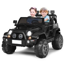 12V Electric Kids Ride On Truck 2 Seater 12V Jeep Car Toys w/ Remote Control