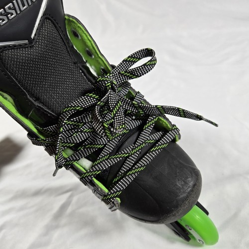 BAUER Hockey Mission Lil Ripper Kids Adjustable Inline Skates Y11-Y12 Excellent - Picture 4 of 16