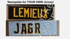 Pittsburgh Penguins UNSEWN Nameplate Namebar for your Jersey - Any Season Name