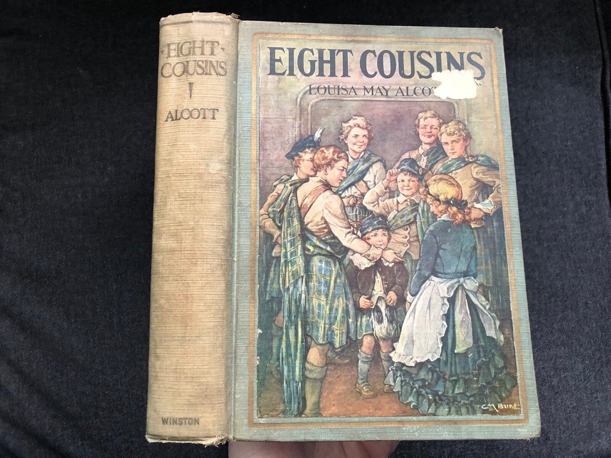1931 EIGHT COUSINS Book Louisa May Alcott Illustrated Clara
