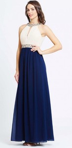 navy embellished maxi dress