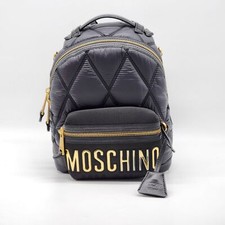 Moschino Quilted Nylon Backpack Navy - New 680
