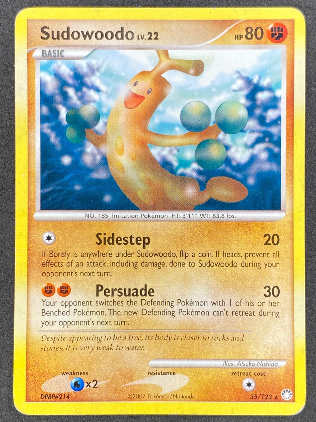Pokémon Sudowoodo 35/123 MT Mysterious Treasures LP