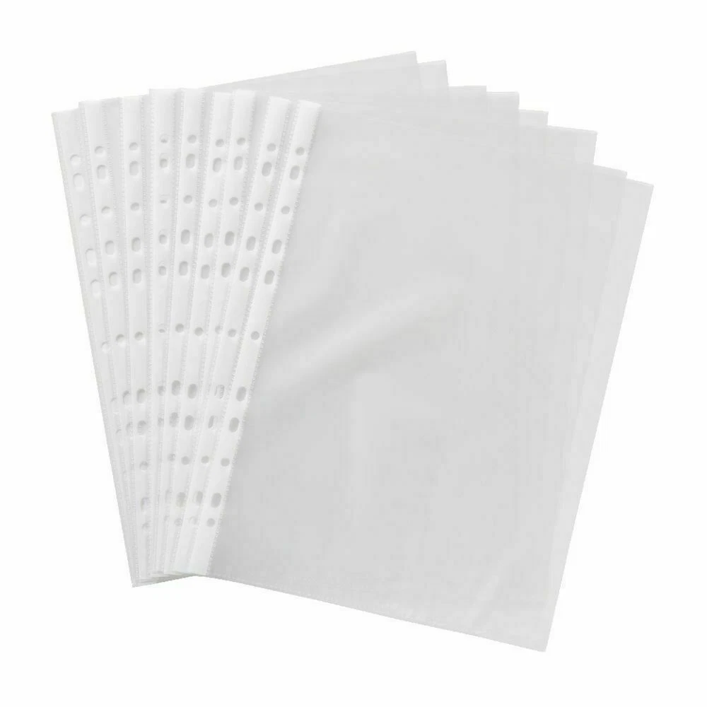 100pakcs A4 Clear Page Protectors,Plastic Sleeves for Binders,Sheet  Protectors