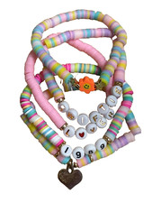 Set Of 5 Friendship Bracelets 1989 swiftie Tayler Bracelet Pink Purple for girls