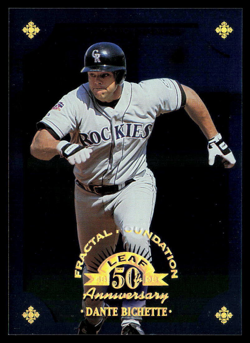 Dante Bichette 1998 Leaf Fractal Foundations #76 #/3999 NMT | eBay