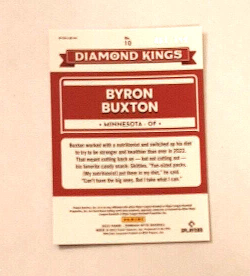 2022 Optic Diamond Kings Red/White/Blue Prizm #10 Byron Buxton #61