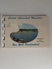 Vintage Central Adirondack Mountains Post Card Prints Folder Color Album Prints 
