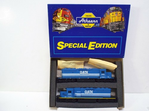 ATHEARN HO 2202 GATX LEASE FLEET SD40-2 TWIN SET LOK NOS NEU MIB (OO985) | Zustand: New