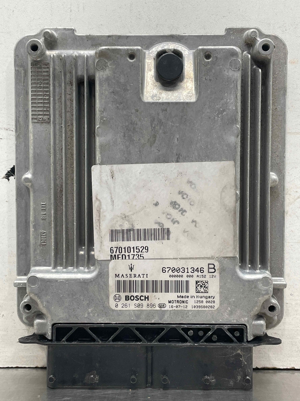 2017 Maserati Ghibli Electronic Control Module 3.0L Computer ECM OEM 670031346b