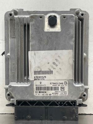 2017 Maserati Ghibli Electronic Control Module 3.0L Computer ECM OEM 670031346b